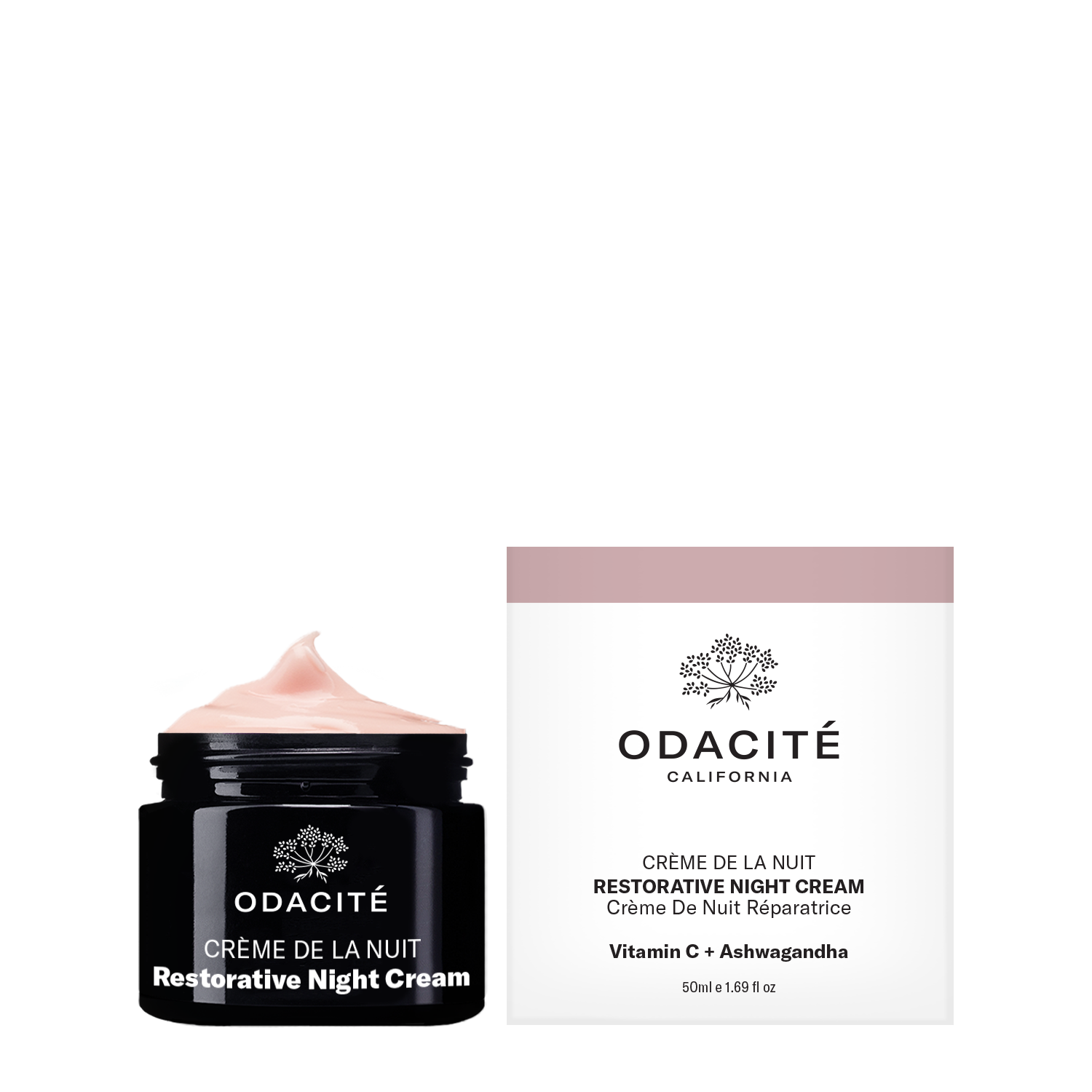Odacité Regenerierende Nachtcreme mit Vitamin C & Ashwagandha —Crème de la Nuit