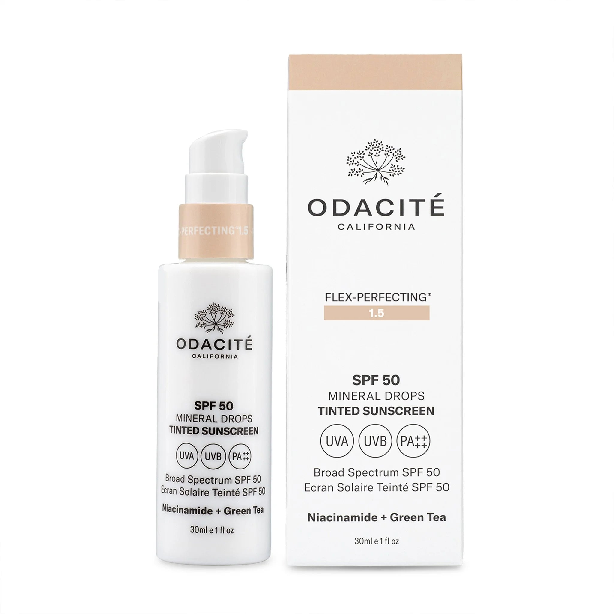 Odacité SPF 50 Tinted Mineral Drops — Getönte Tagespflege Flex-Perfecting® 1.5